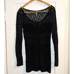 Free People Black Lace Dress